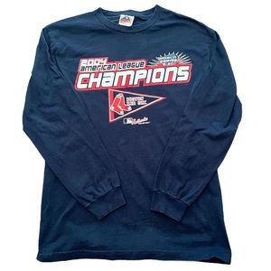 2004 Vintage Boston Red Sox American League Champs long sleeve tee